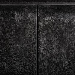 Mueble TV de madera en negro, 200 x 40 x 55 cm | Norfolk
