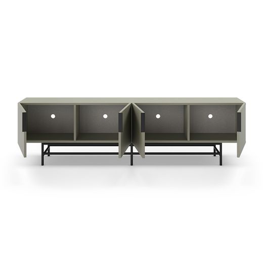 Living room set consisting of a green sideboard and TV stand | Eldia