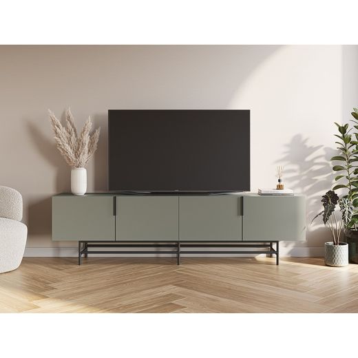 Living room set consisting of a green sideboard and TV stand | Eldia