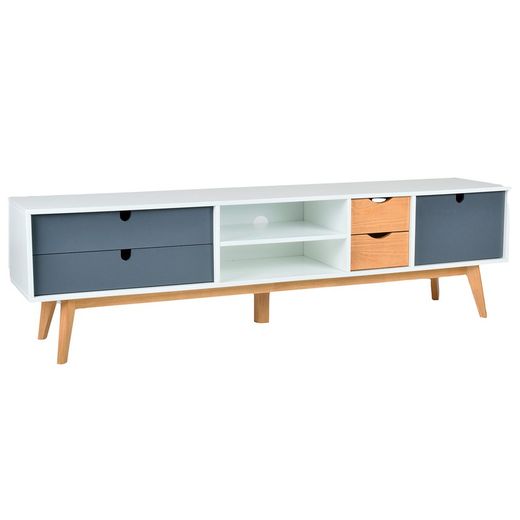 Mueble Tv de madera multicolor, 180 x 37 x 50 cm