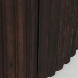 Mueble TV de madera y mármol sintético en marrón, 200 x 40 x 55 cm | Verona