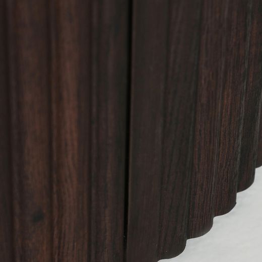 Mueble TV de madera y mármol sintético en marrón, 200 x 40 x 55 cm | Verona