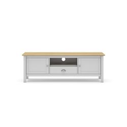 Wit grenen tv meubel, 158 x 40 x 53 cm | nevelig