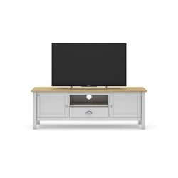 Wit grenen tv meubel, 158 x 40 x 53 cm | nevelig
