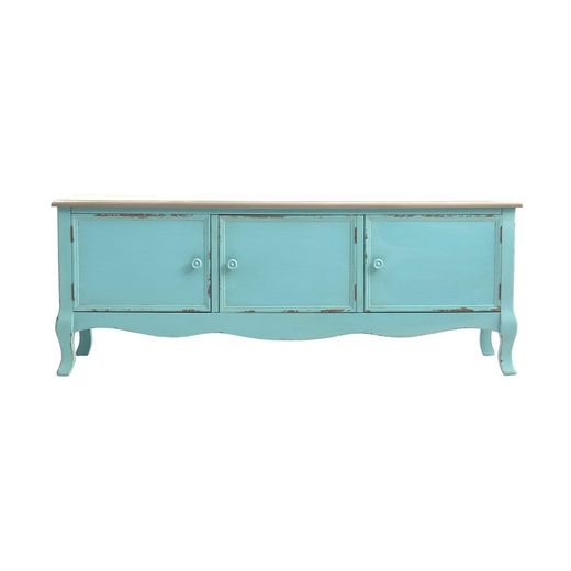 Mueble de tv madera azul envejecido | Leiden