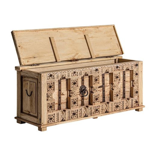 TV-meubel. Natuurlijk mangohout Phalodi Surt, 171 x 53 x 63 cm