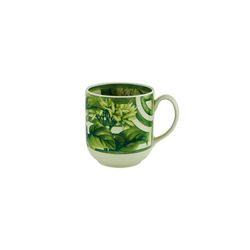 Mug en porcelaine vert et blanc antique, 12 x 8,8 x 9,7 cm | Le sens