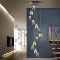 NEBULA-Plafonnier Chrome LED, 54 x 200 cm