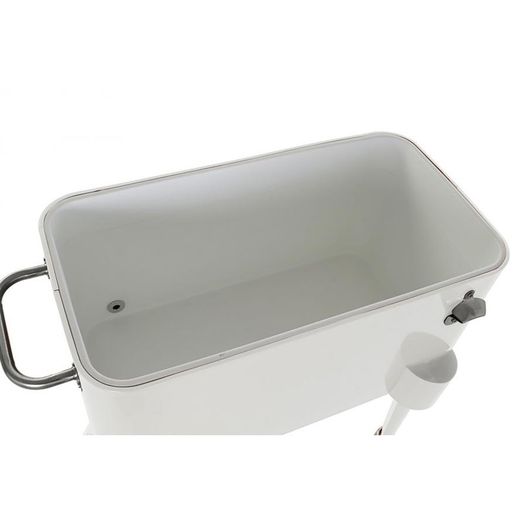 Steel fridge with wheels 56L White, 74x43x80cm