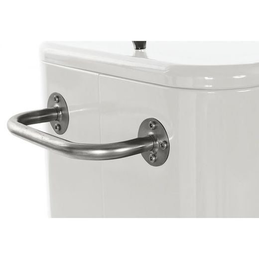 Steel fridge with wheels 56L White, 74x43x80cm