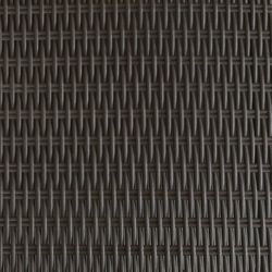 NEW PORT - Rattan de imitação de resina para espreguiçadeira com almofada marrom chocolate