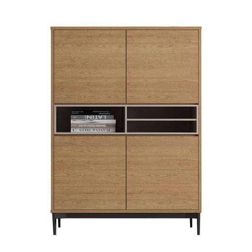 Aparador alto de roble en natural, 103,4 x 39,6 x 143,8 cm | Onnie