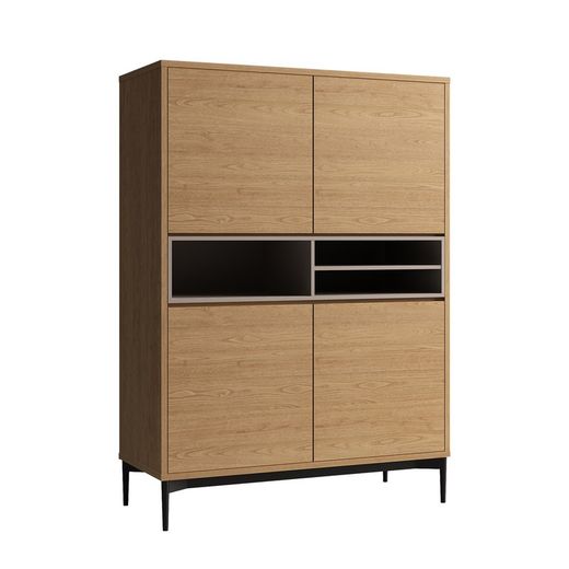 Aparador alto de roble en natural, 103,4 x 39,6 x 143,8 cm | Onnie