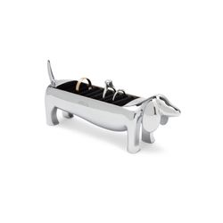 Organisateur d'anneaux pour chien Dachsie Chrome 12,7x3,8x5,7cm