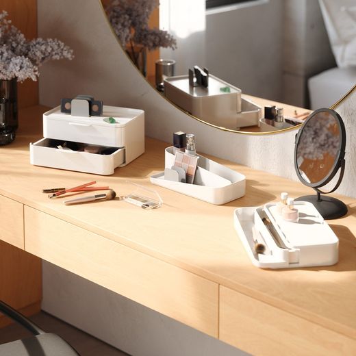 White and gray polystyrene organizer, 27 x 18 x 25 cm | glam
