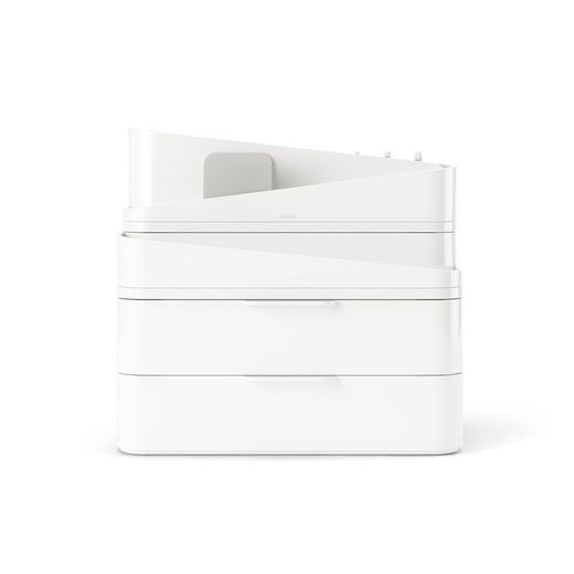 White and gray polystyrene organizer, 27 x 18 x 25 cm | glam