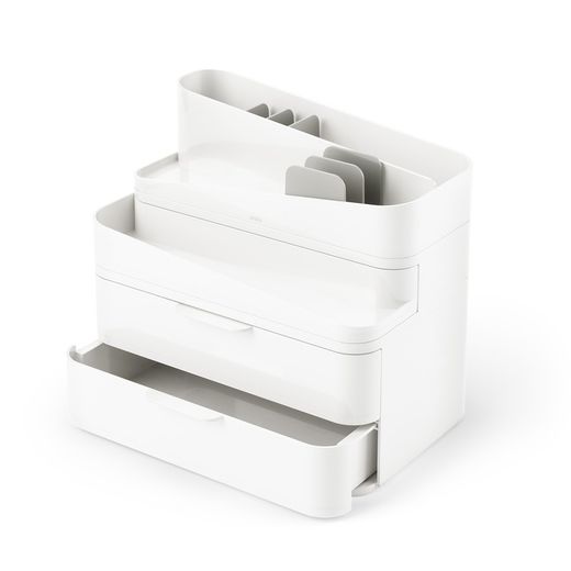 White and gray polystyrene organizer, 27 x 18 x 25 cm | glam
