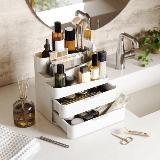 White and gray polystyrene organizer, 27 x 18 x 25 cm | glam