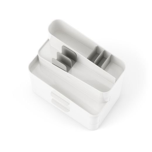 White and gray polystyrene organizer, 27 x 18 x 25 cm | glam