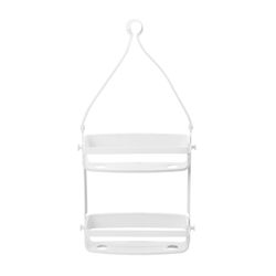 Organisateur de douche 2 niveaux Flex blanc, 31x9x65cm