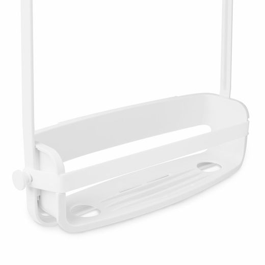 Organisateur de douche 2 niveaux Flex blanc, 31x9x65cm