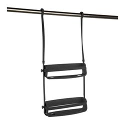 Black ABS shower caddy, 31 x 9 x 65 cm | flex