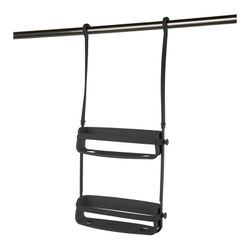 Black ABS shower caddy, 31 x 9 x 65 cm | flex
