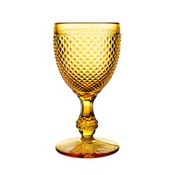 Pack of 4 Amber Bicos Water Glasses, Ø8.8x17cm