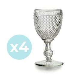 Pack of 4 Bicos Water Cups, Ø8.8x17cm