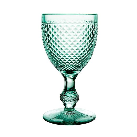 Pak van 4 Mintgroene Bicos Waterglazen, Ø8,8x17cm