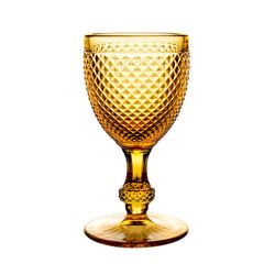 Set of 4 glasses and 1 glass carafe in amber | Bicos