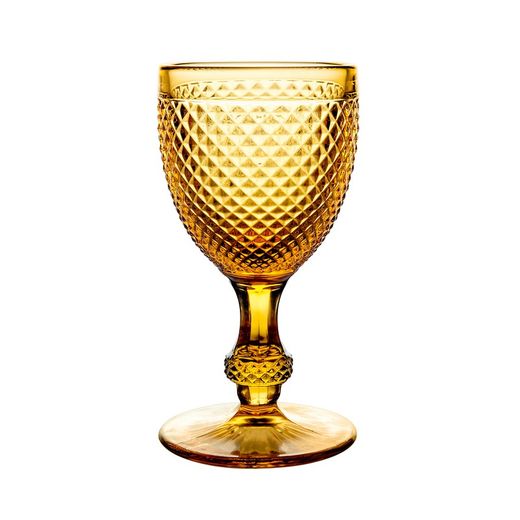 Set of 4 glasses and 1 glass carafe in amber | Bicos