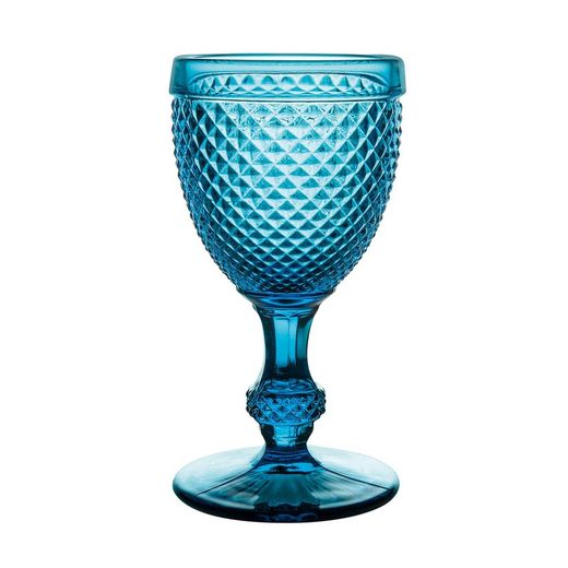 Packung mit 4 Bicos Blue Rotweingläsern, Ø 7,7 x 15,3 cm