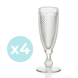 Pakke med 4 Bicos Flute Glas, Ø7,2x19cm