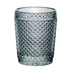 Set van 4 grijze Bicos lage glazen, Ø8,6x10,7cm