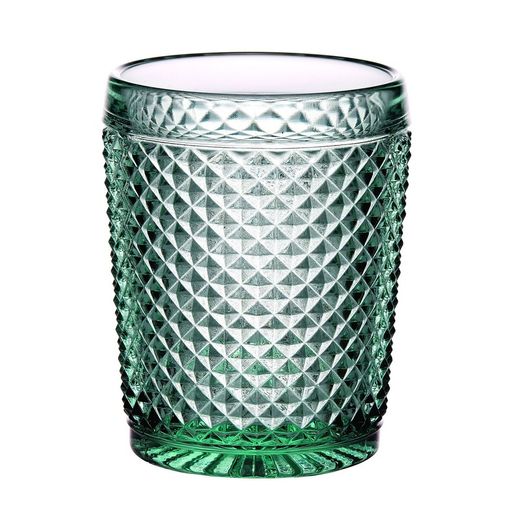 Packung mit 4 Minzgrünen Bicos Niedrigen Gläsern, Ø8,6x10,7cm