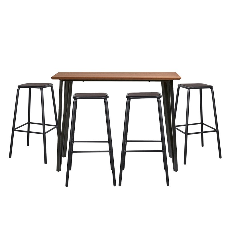 Confezione bar 1 tavolo alto e 4 sgabelli alti — Qechic