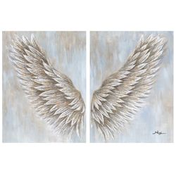 Pacote de pinturas de asas de anjo, 2 peças