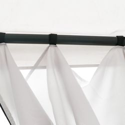 Chillvert Χάλυβα Rodas Εξωτερική Πέργκολα με Τέντα 394x296x199 / 278 cm