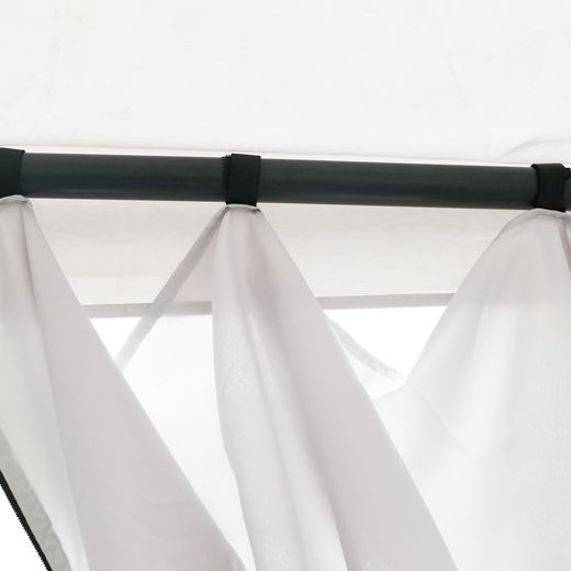 Chillvert Χάλυβα Rodas Εξωτερική Πέργκολα με Τέντα 394x296x199 / 278 cm