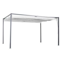 Chillvert Steel Rodas Εξωτερική Πέργκολα με Συρόμενη Τέντα 393x295x225 cm