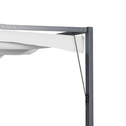 Chillvert Steel Rodas Εξωτερική Πέργκολα με Συρόμενη Τέντα 393x295x225 cm