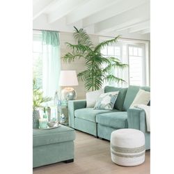 Plast Bambus Palm S Grøn, Ø110x170cm
