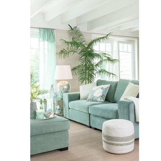 Plast Bambus Palm S Grøn, Ø110x170cm