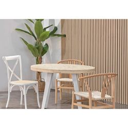 Decoratief akoestisch paneel van hout in licht naturel en zwart, 60 x 2,2 x 240 cm | akoestisch geluid