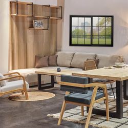 Dekoracyjny panel akustyczny z naturalnego i czarnego drewna, 60 x 2,2 x 120 cm | dźwięk akustyczny