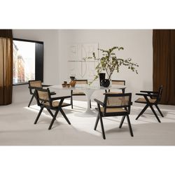 Vit trä dekorativ panel, 70x6x70cm