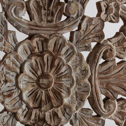 Tropical Wood Decorative Panel Tashkent White/Wood, 166x3x170cm