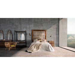 Tropical Wood Decorative Panel Tashkent White/Wood, 166x3x170cm