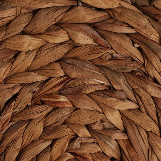 Panel decorativo de rafia en marrón, 40 x 5 x 60 cm | Kasses